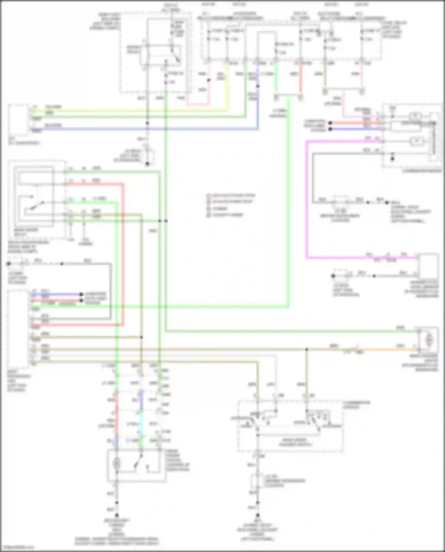Crosstrek Subaru GU (2022-2024): Rear wiper/washer circuit
