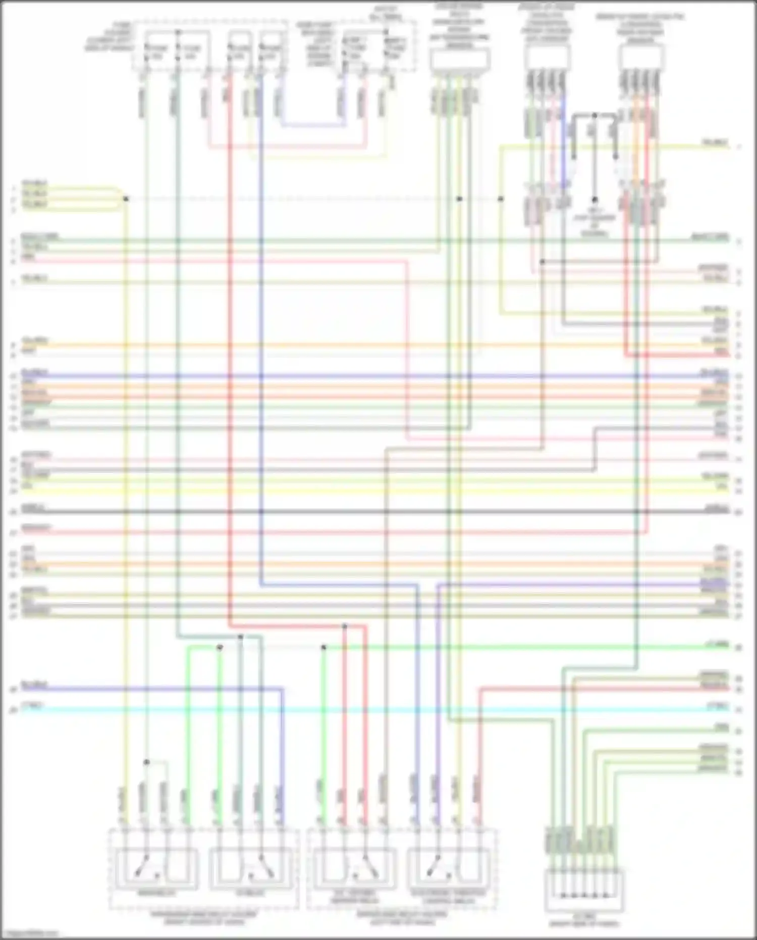 Crosstrek Subaru I facelift (2015-2017): Wiring diagram engine performance 2.0l (4 of 5)