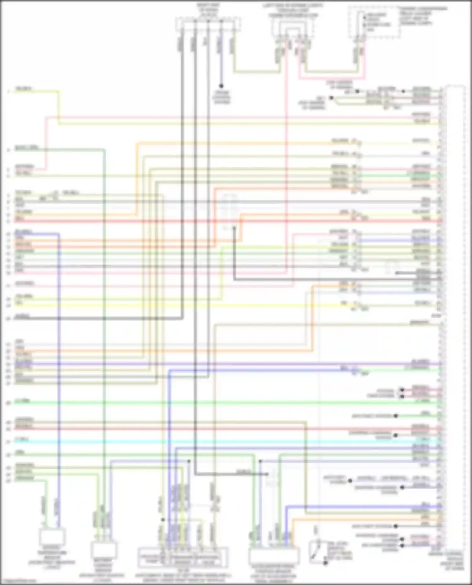 Crosstrek Subaru I facelift (2015-2017): Wiring diagram engine performance 2.0l (5 of 5)