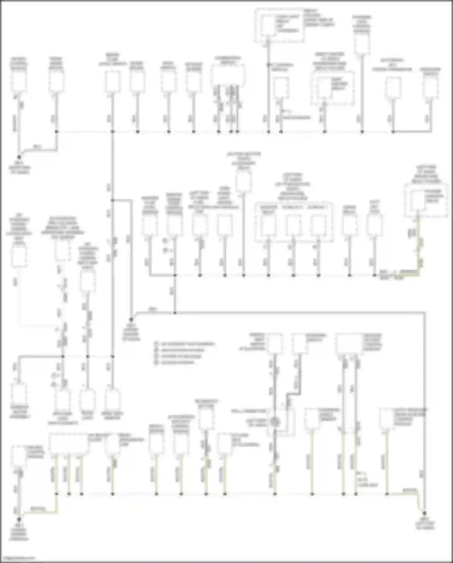 Crosstrek Subaru I facelift (2015-2017): Ground distribution circuit, w/o hev (1 of 3)