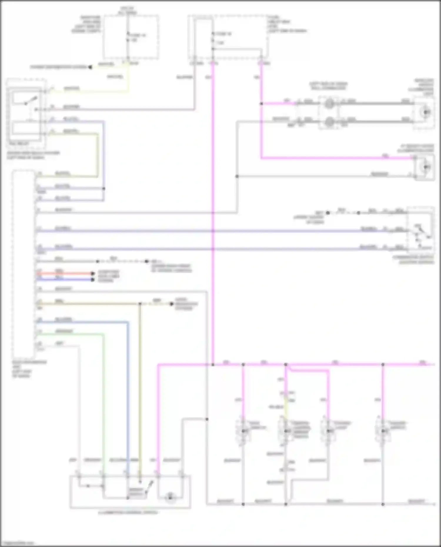 Crosstrek Subaru I facelift (2015-2017): Instrument illumination circuit, w/ hev (1 of 2)