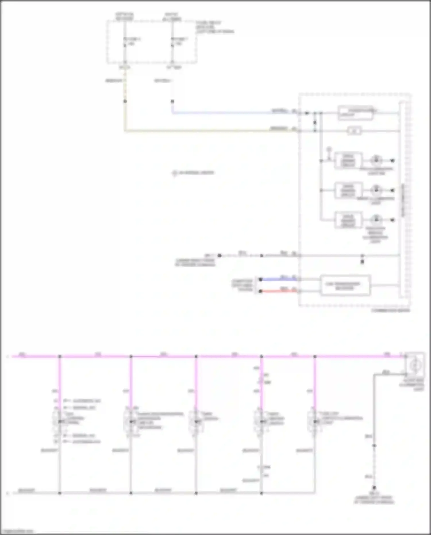 Crosstrek Subaru I facelift (2015-2017): Instrument illumination circuit, w/o hev (2 of 2)