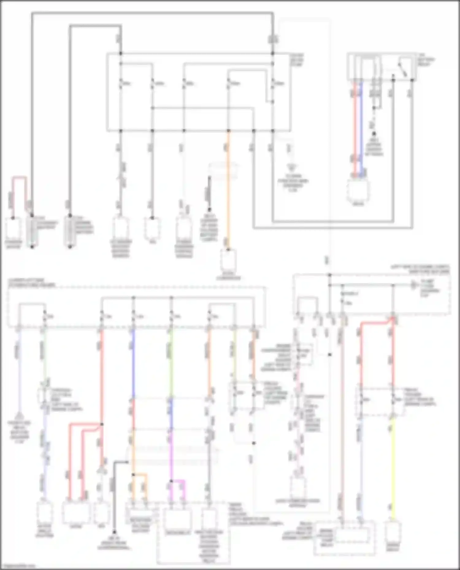 Crosstrek Subaru I facelift (2015-2017): Power distribution circuit, w/ hev (1 of 6)