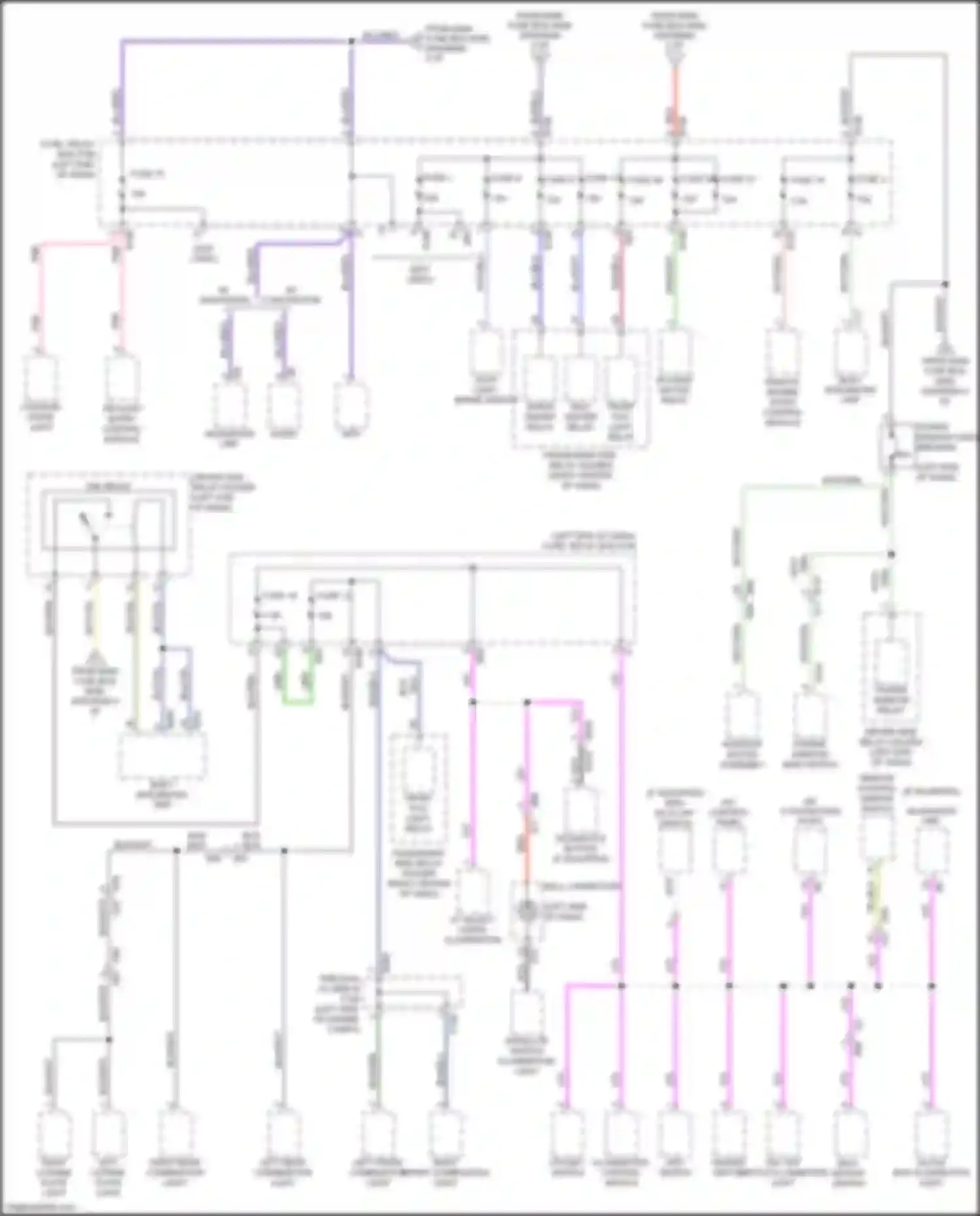 Crosstrek Subaru I facelift (2015-2017): Power distribution circuit, w/ hev (3 of 6)