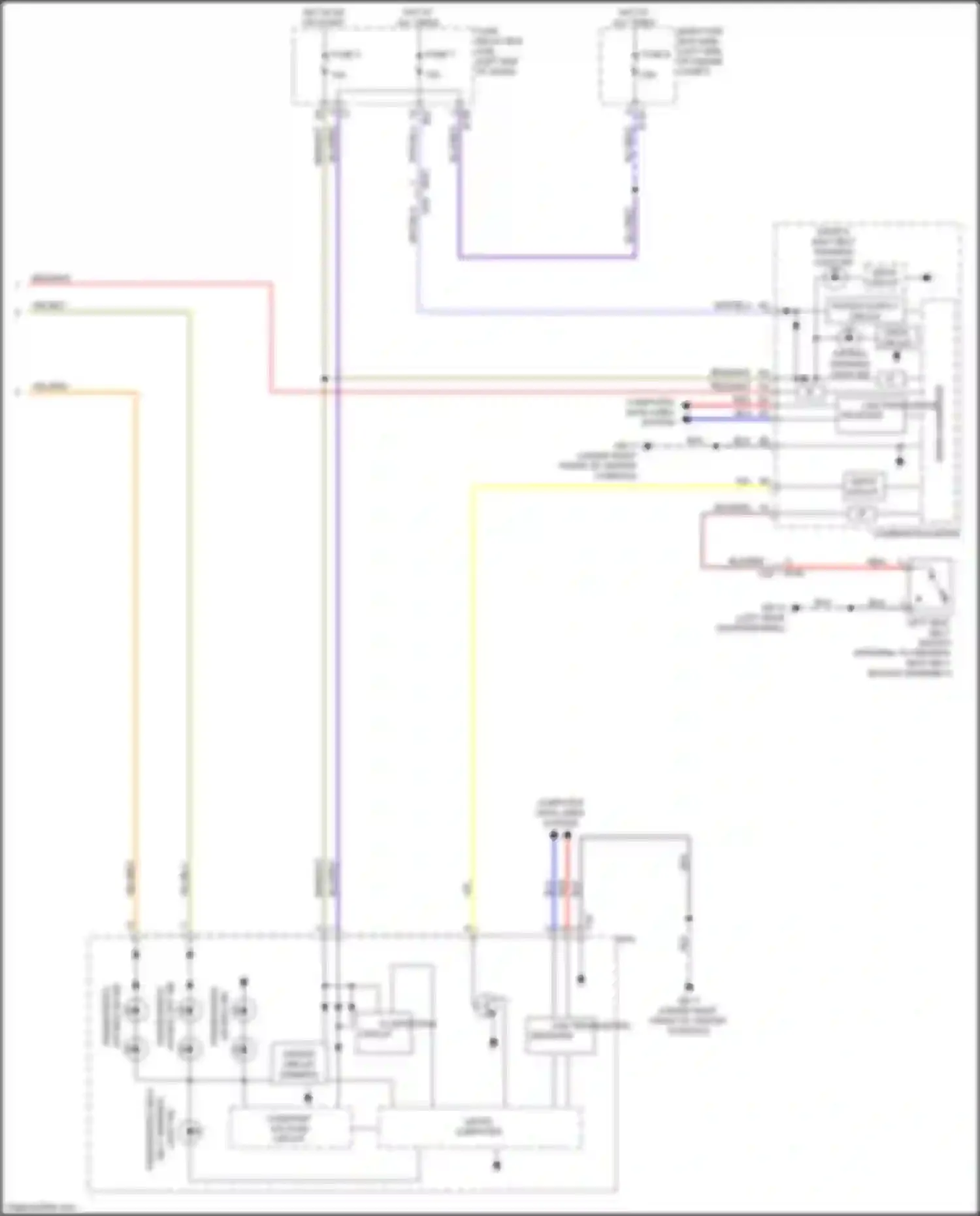 Crosstrek Subaru I facelift (2015-2017): Supplemental restraints circuit, hybrid (3 of 3)