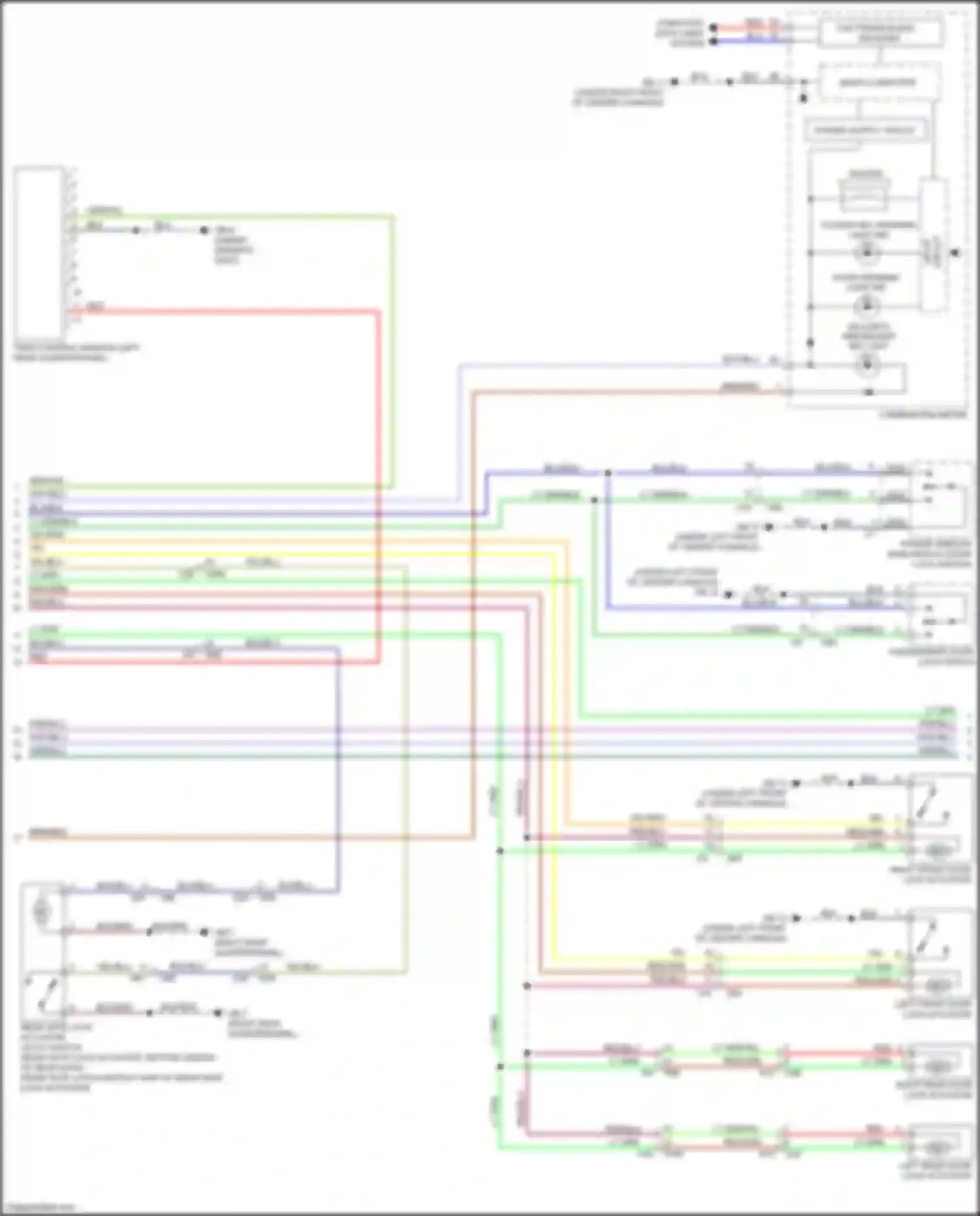 Wiring diagram access key warning light ind for Subaru Crosstrek I facelift (2015-2017) (1 of 4)