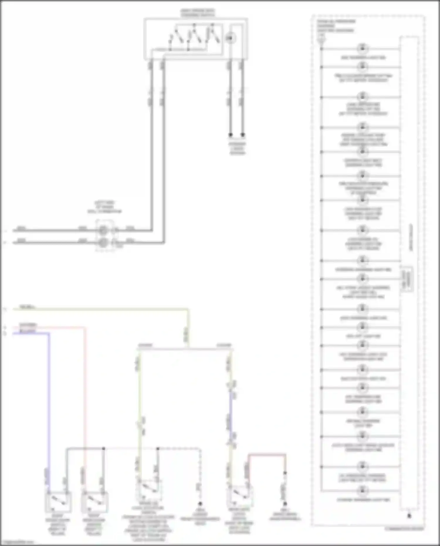 Wiring diagram auto head light beam leveler warning light ind for Subaru Crosstrek I facelift (2015-2017) (1 of 1)