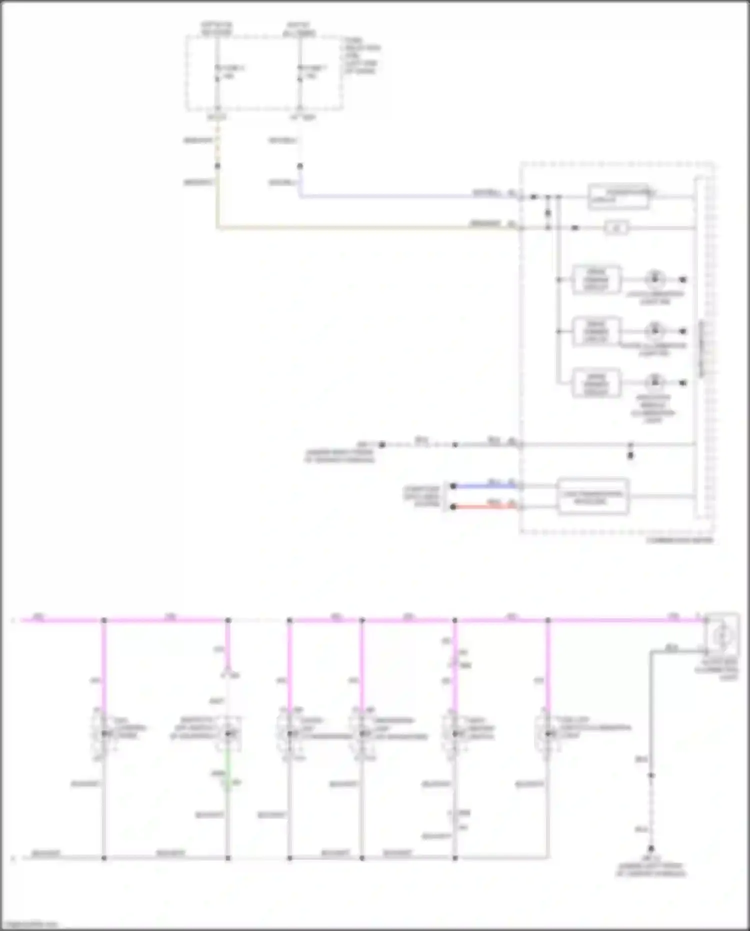 Wiring diagram drive dimmer circuit for Subaru Crosstrek I facelift (2015-2017) (1 of 2)