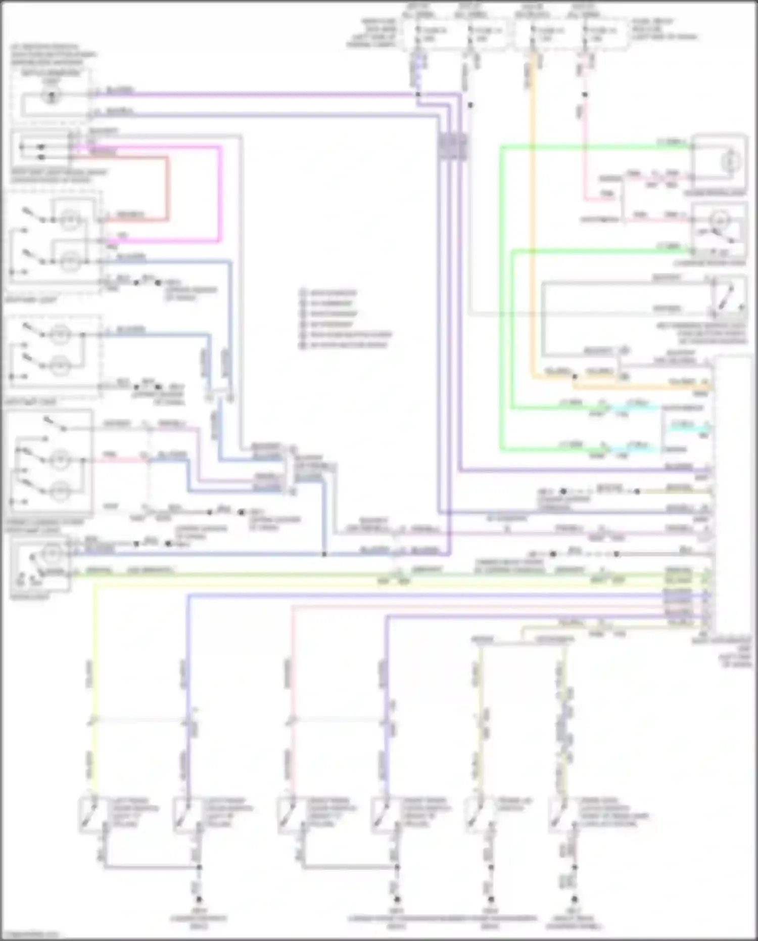 Wiring diagram left "c" pillar) for Subaru Crosstrek I facelift (2015-2017) (2 of 10)