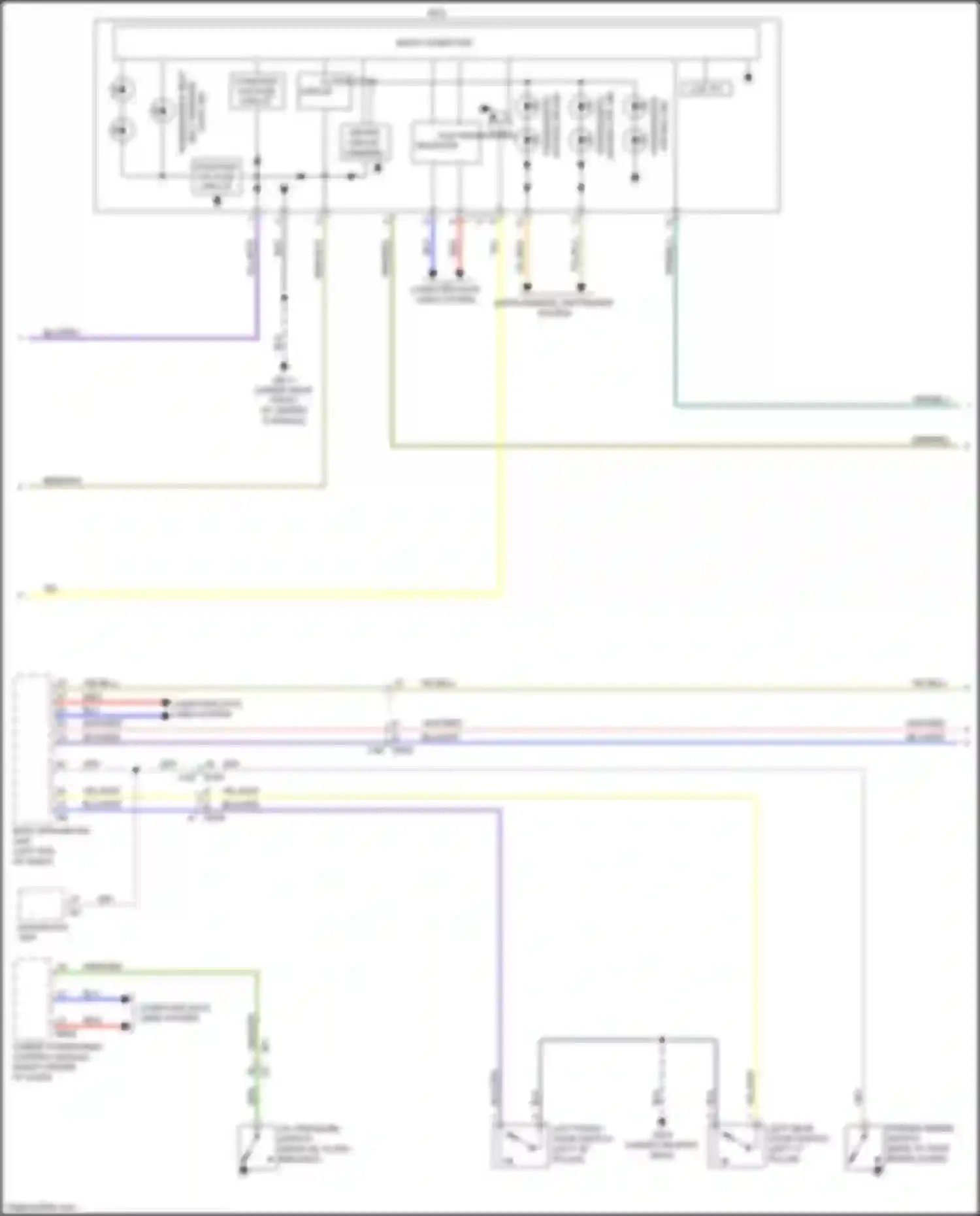 Wiring diagram left "c" pillar) for Subaru Crosstrek I facelift (2015-2017) (6 of 10)