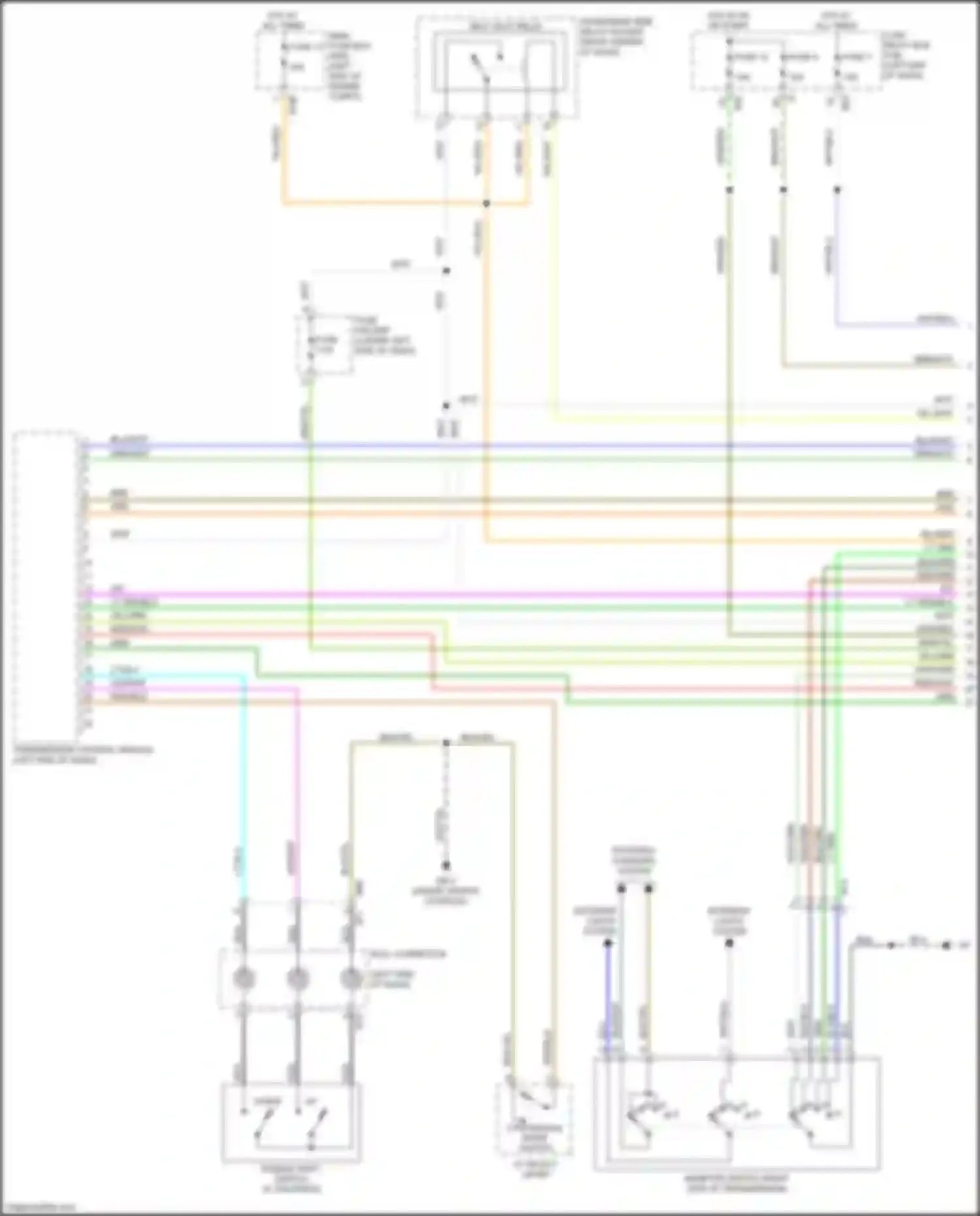 Wiring diagram paddle shift switch for Subaru Crosstrek I facelift (2015-2017) (4 of 4)