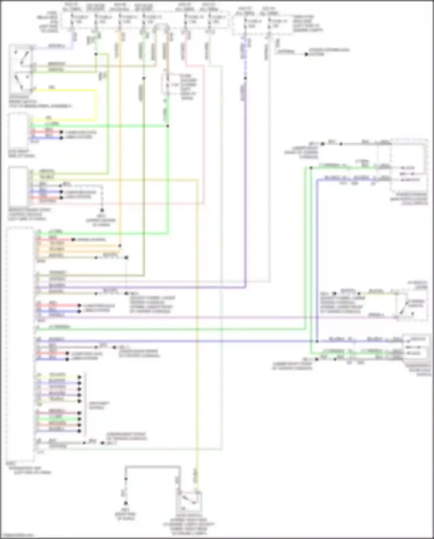 Wiring diagram power distribution system for Subaru Crosstrek I facelift (2015-2017) (29 of 33)
