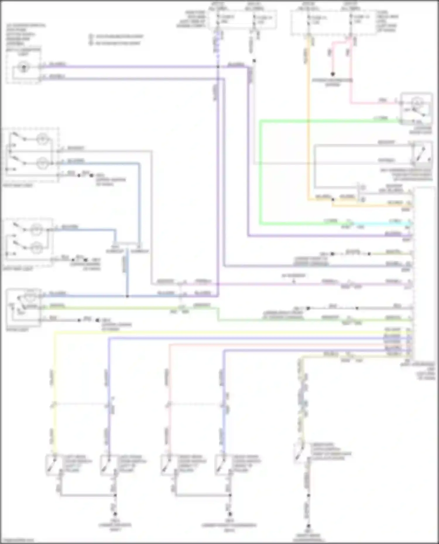 Wiring diagram power distribution system for Subaru Crosstrek I facelift (2015-2017) (4 of 33)