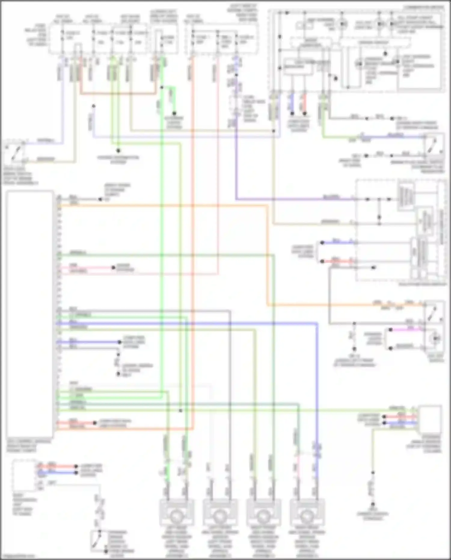 Wiring diagram right end of dash) for Subaru Crosstrek I facelift (2015-2017) (11 of 25)