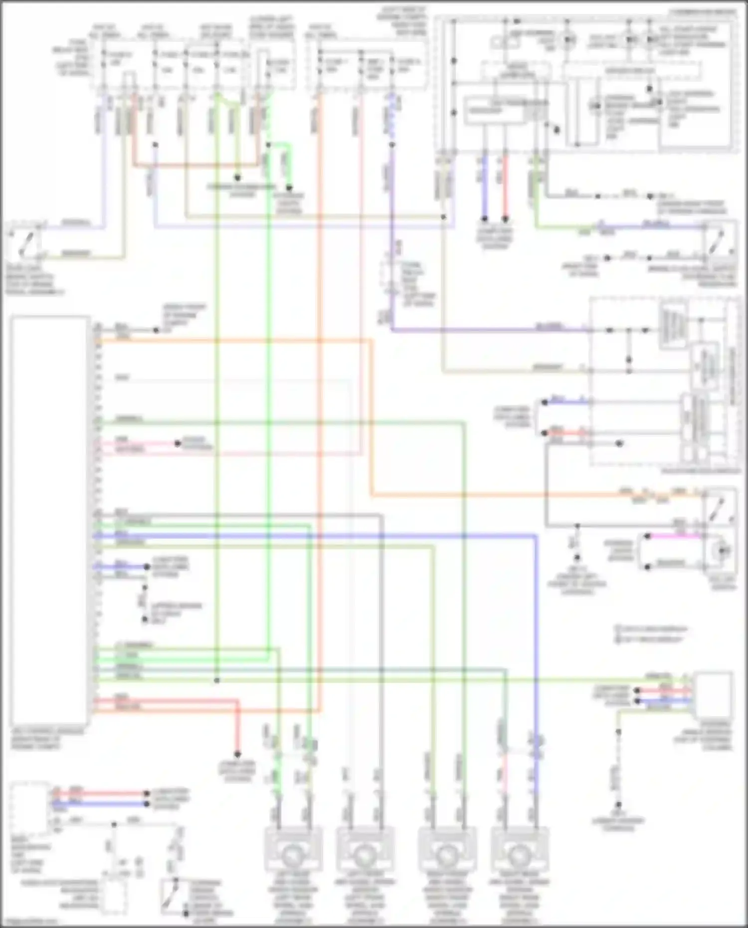 Wiring diagram right front abs wheel speed sensor for Subaru Crosstrek I facelift (2015-2017) (2 of 3)