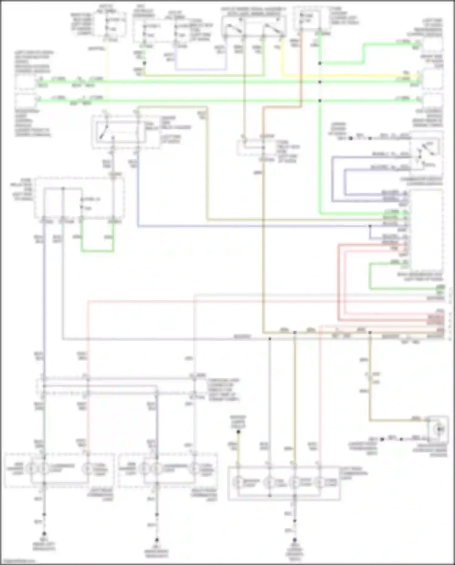 Wiring diagram right front combination light for Subaru Crosstrek I facelift (2015-2017) (1 of 9)
