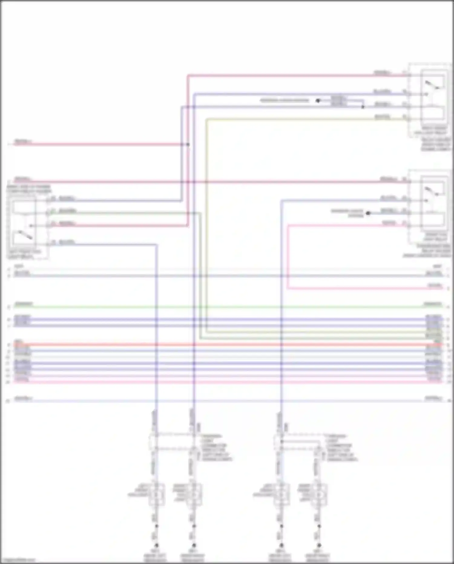 Wiring diagram right front fog light for Subaru Crosstrek I facelift (2015-2017) (4 of 4)