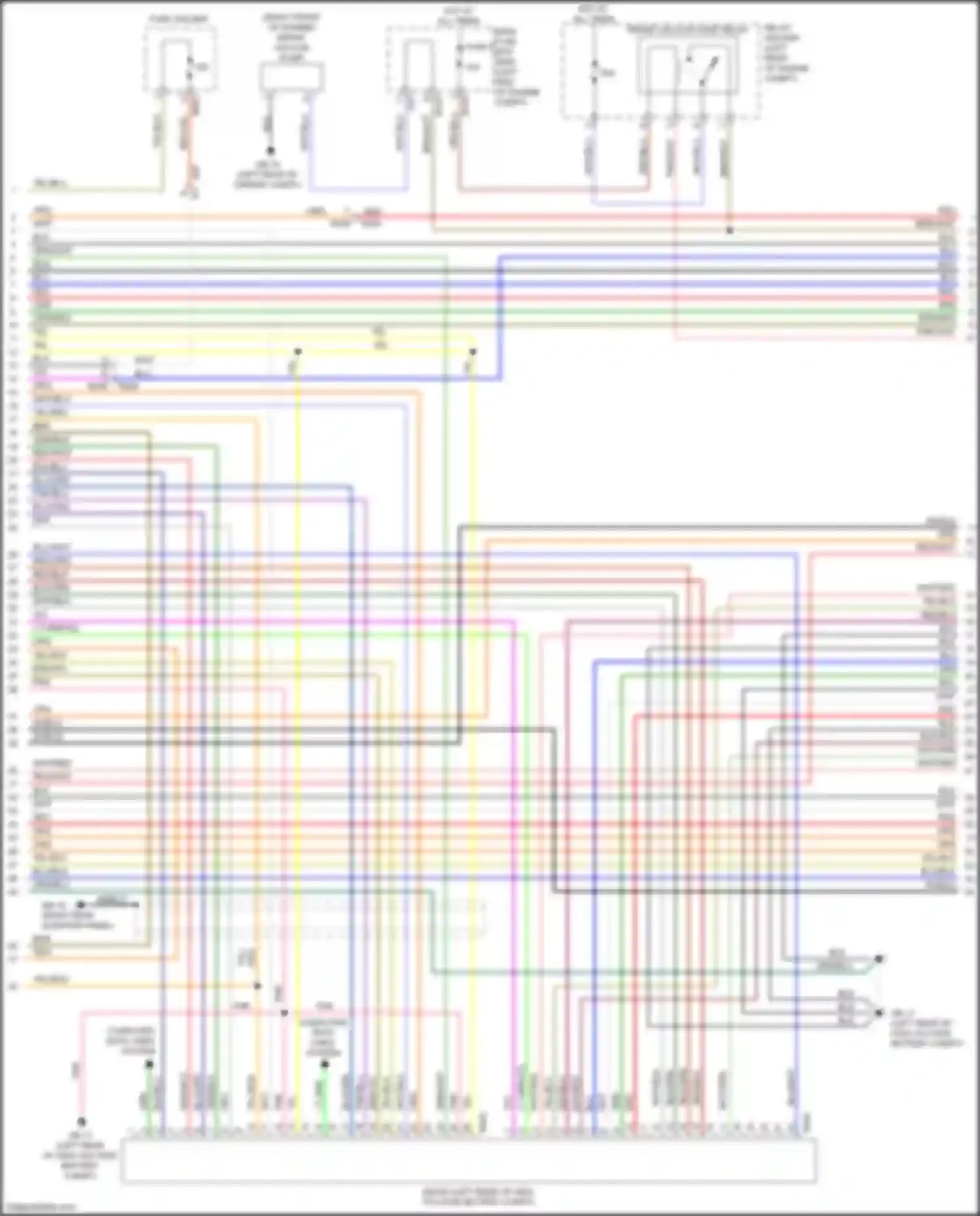 Wiring diagram (right front of engine for Subaru Crosstrek I facelift (2015-2017) (1 of 1)