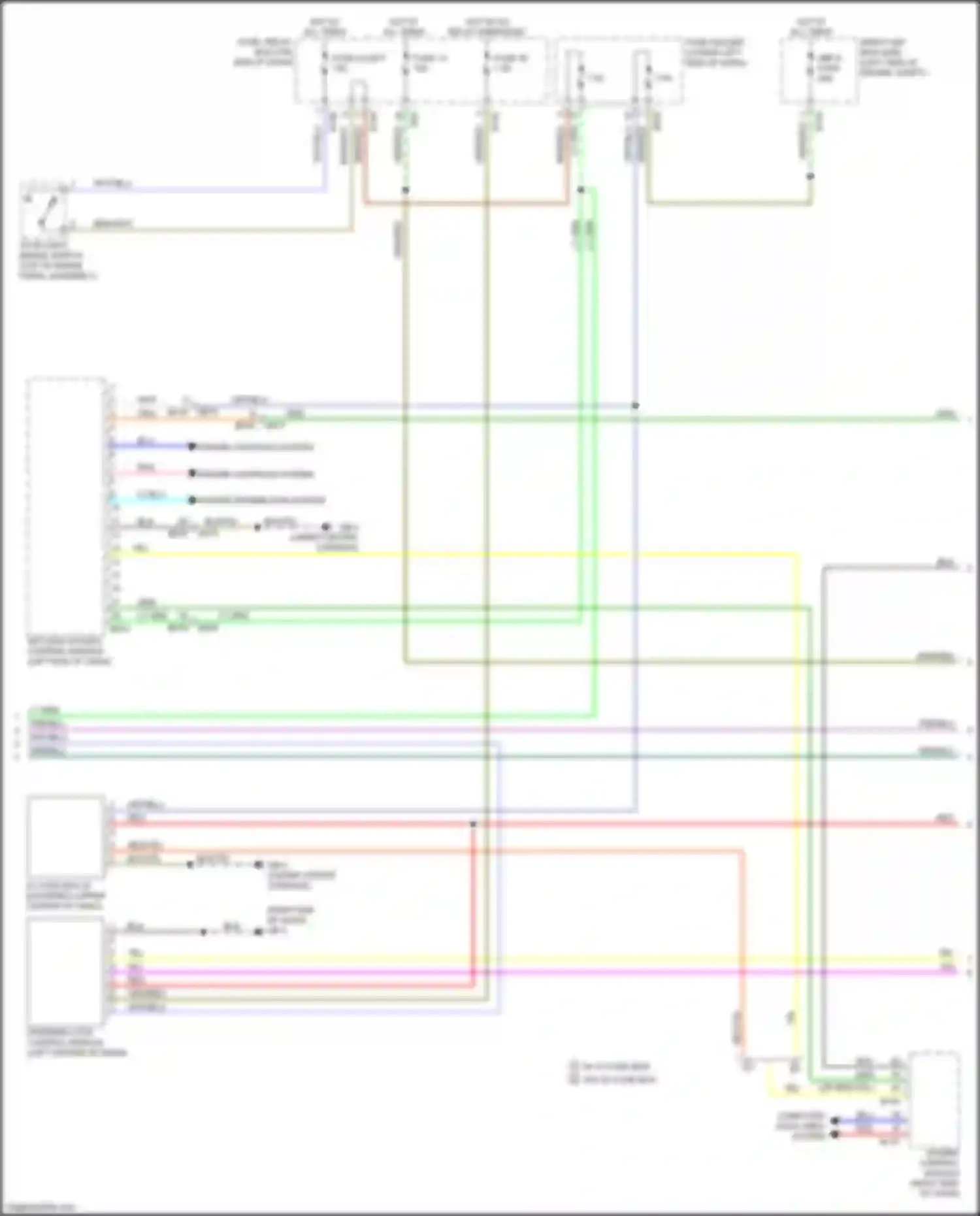 Wiring diagram w/ id code box w/o id code box for Subaru Crosstrek I facelift (2015-2017) (1 of 2)