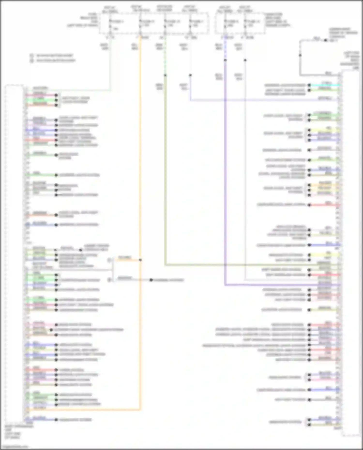 Wiring diagram warning systems for Subaru Crosstrek I facelift (2015-2017) (2 of 2)