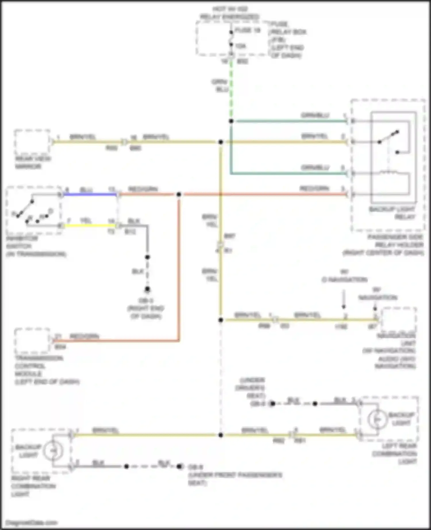 Wiring diagram w/o navigation for Subaru Crosstrek I facelift (2015-2017) (1 of 12)