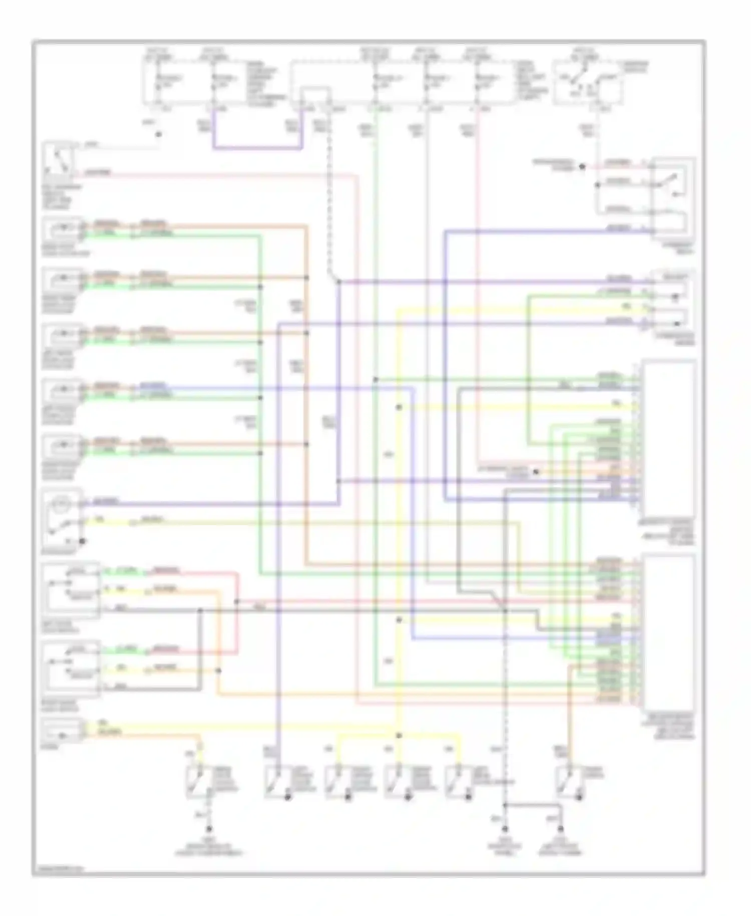 Forester Subaru SF facelift (2000-2002): Anti-theft circuit