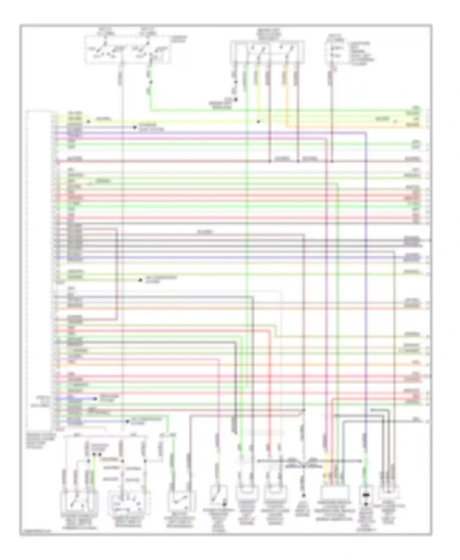 Forester Subaru SF facelift (2000-2002): Wiring diagram engine performance 2.5ls (1 of 3)