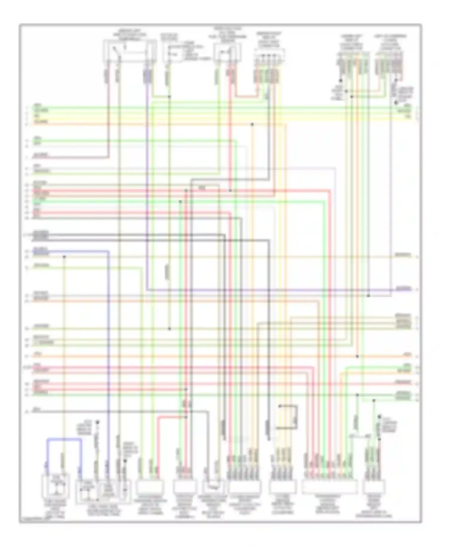 Forester Subaru SF facelift (2000-2002): Wiring diagram engine performance 2.5ls (2 of 3)