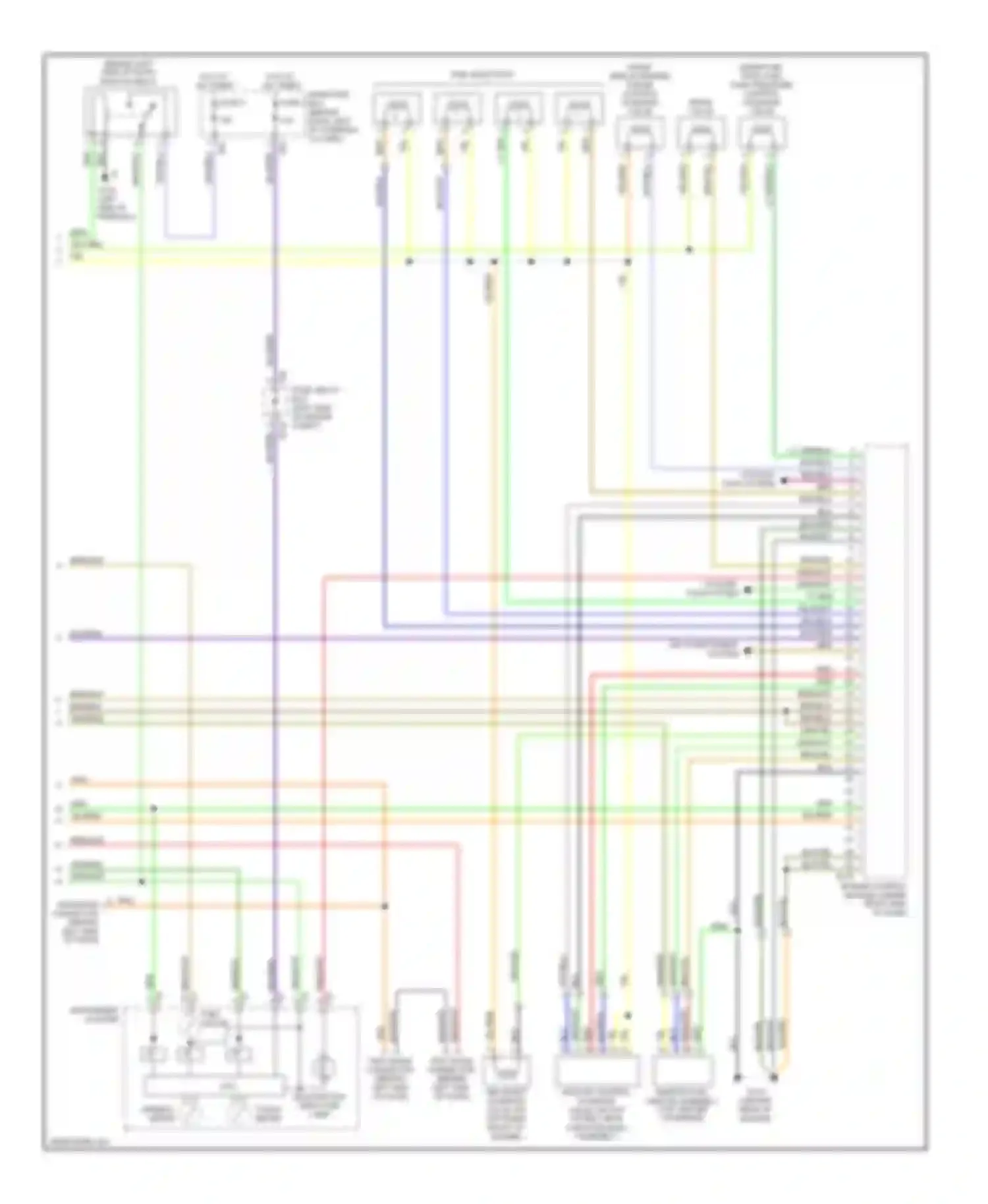 Forester Subaru SF facelift (2000-2002): Wiring diagram engine performance 2.5ls (3 of 3)