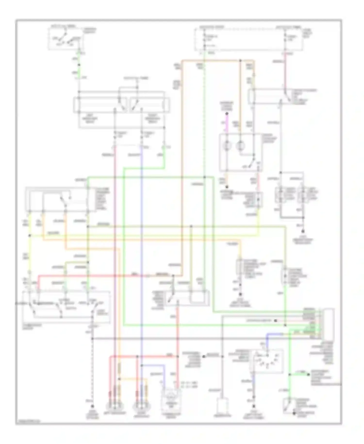 Forester Subaru SF facelift (2000-2002): Headlight circuit, with drl