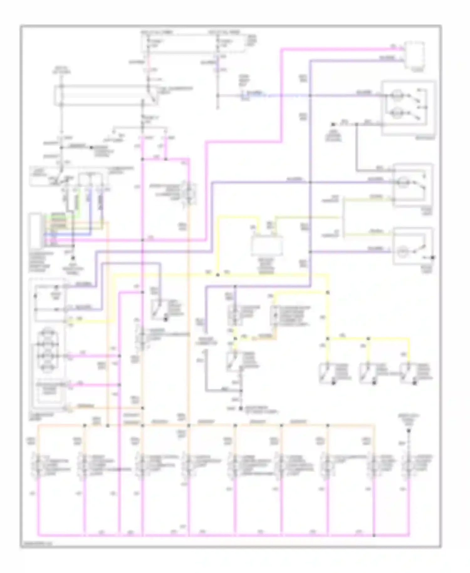 Forester Subaru SF facelift (2000-2002): Interior light circuit