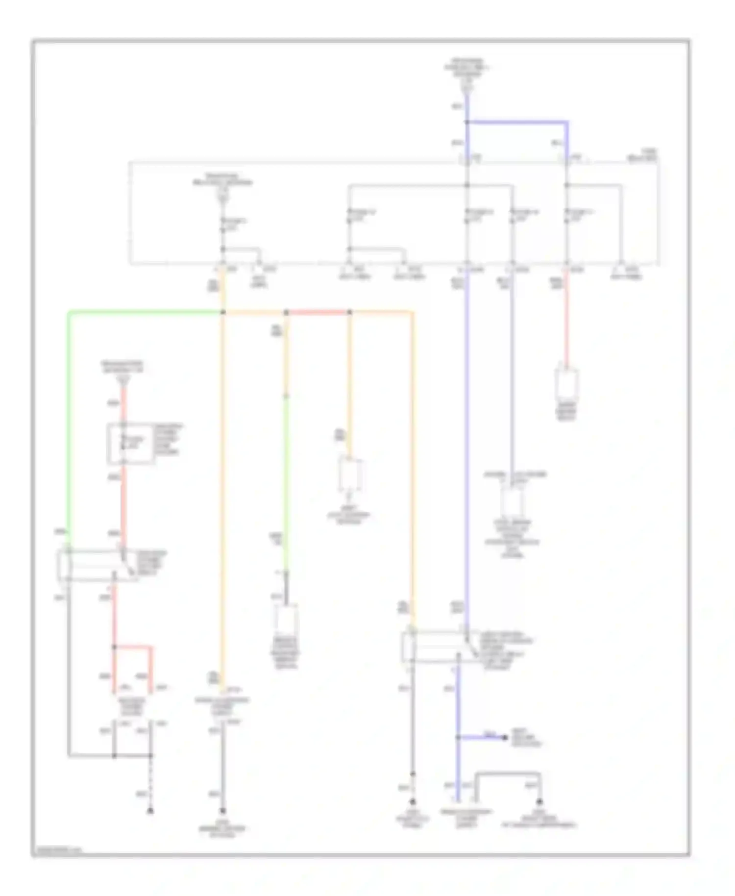 Forester Subaru SF facelift (2000-2002): Power distribution circuit (3 of 4)
