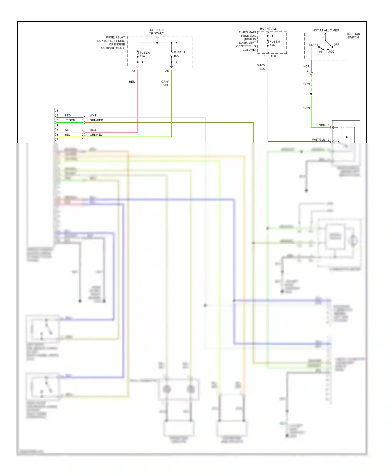 Wiring diagram blk for Subaru Forester SF facelift (2000-2002) (37 of 39)