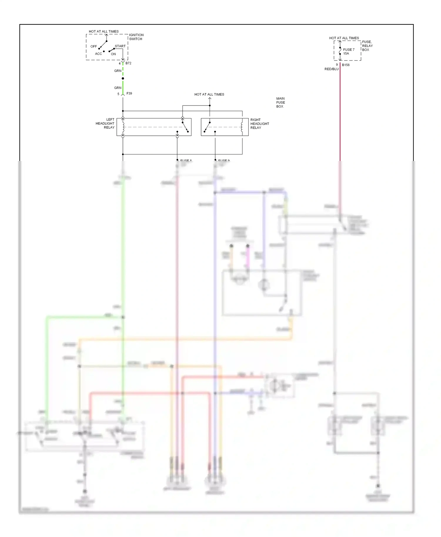 Wiring diagram org/ for Subaru Forester SF facelift (2000-2002) (12 of 17)