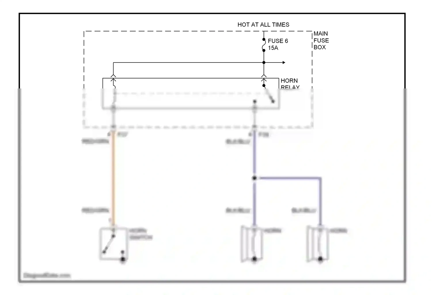 Wiring diagram red/grn for Subaru Forester SF facelift (2000-2002) (5 of 10)