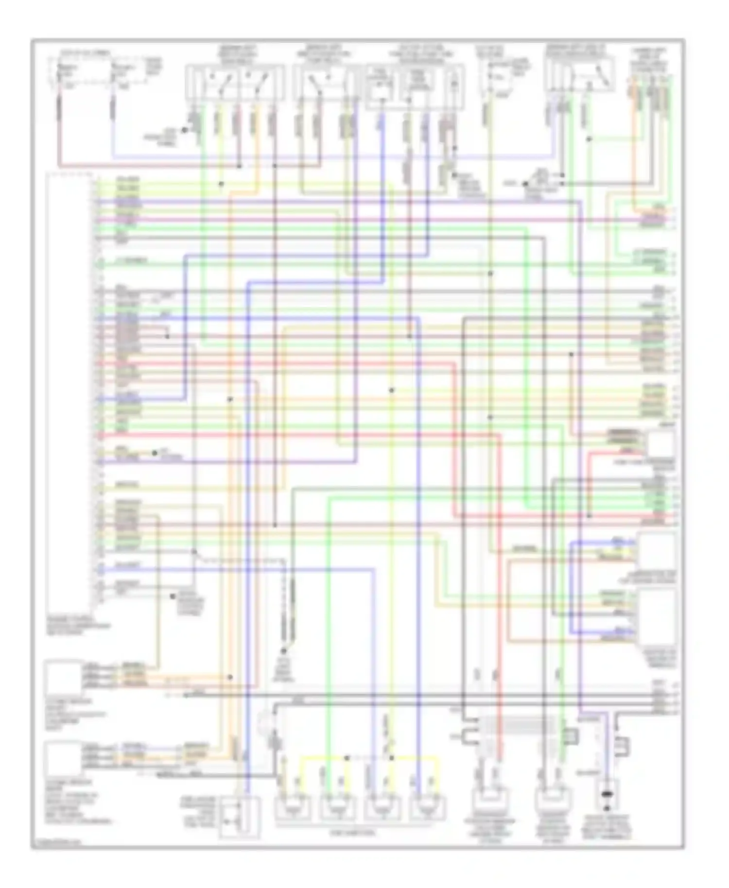 Forester Subaru SF (1997-2000): Wiring diagram engine performance 2.5ls (1 of 2)