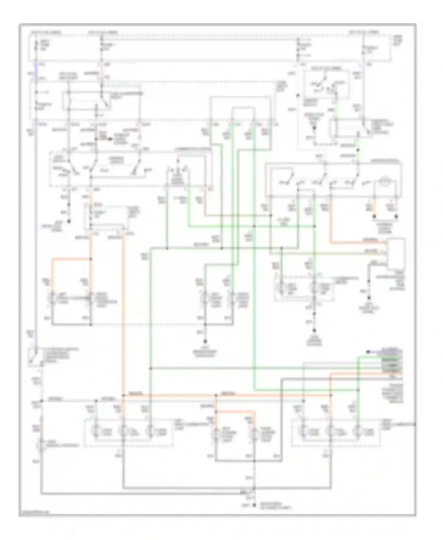 Forester Subaru SF (1997-2000): Exterior lamps circuit