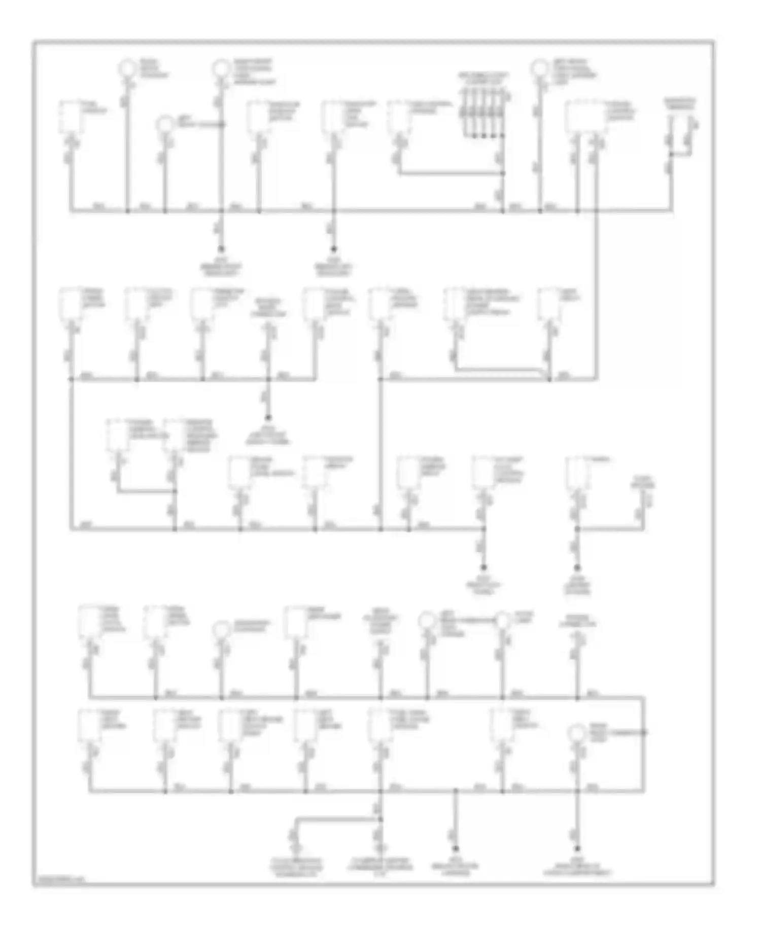 Forester Subaru SF (1997-2000): Ground distribution circuit (1 of 2)