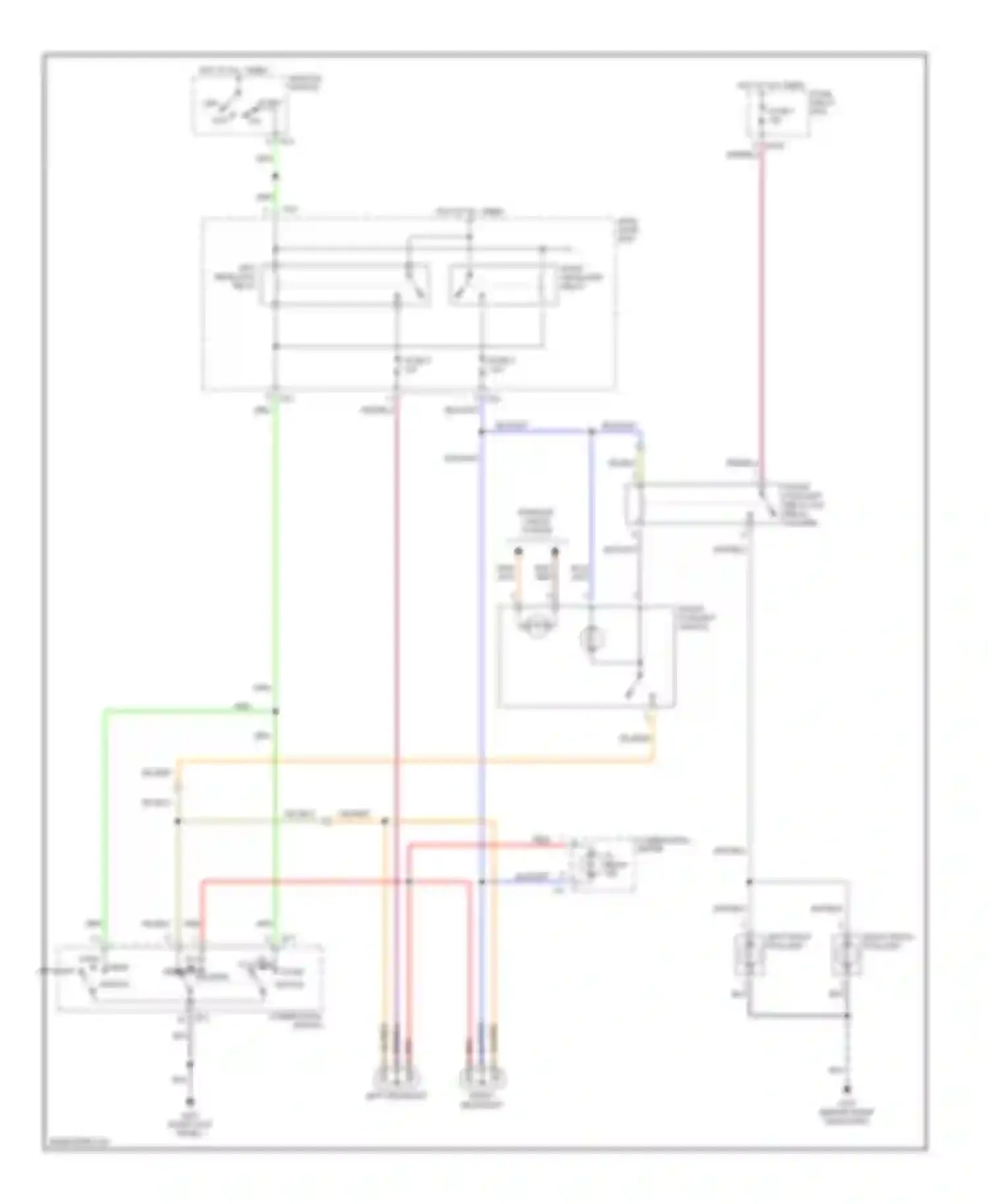 Forester Subaru SF (1997-2000): Headlight circuit