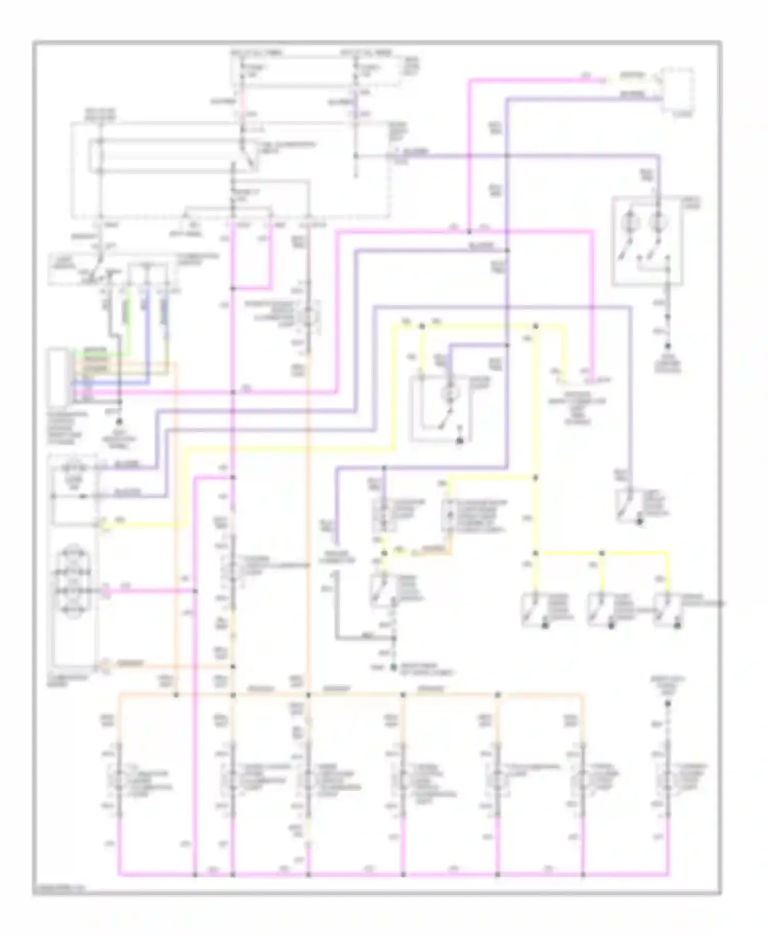 Forester Subaru SF (1997-2000): Interior light circuit