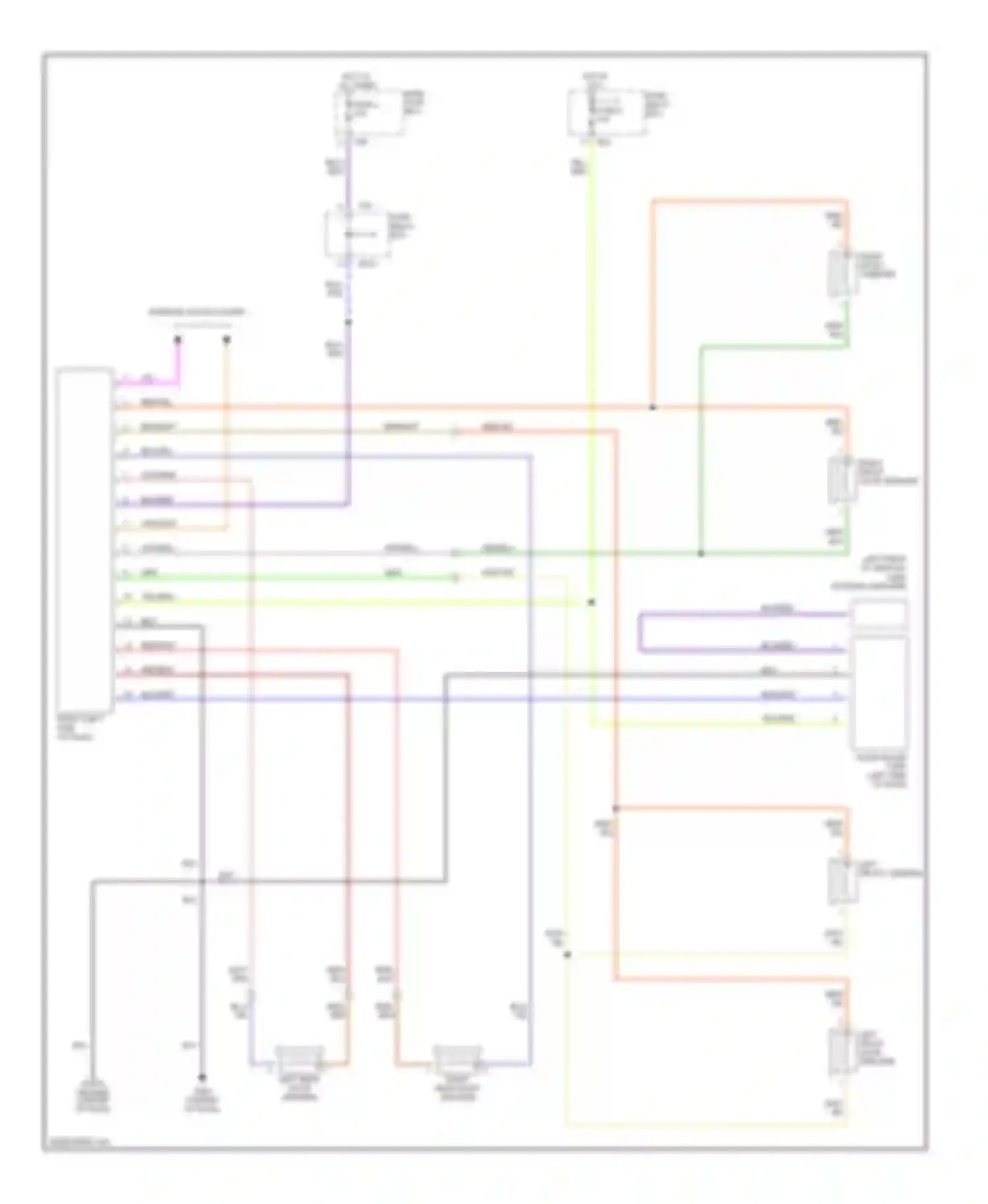 Forester Subaru SF (1997-2000): Radio circuits
