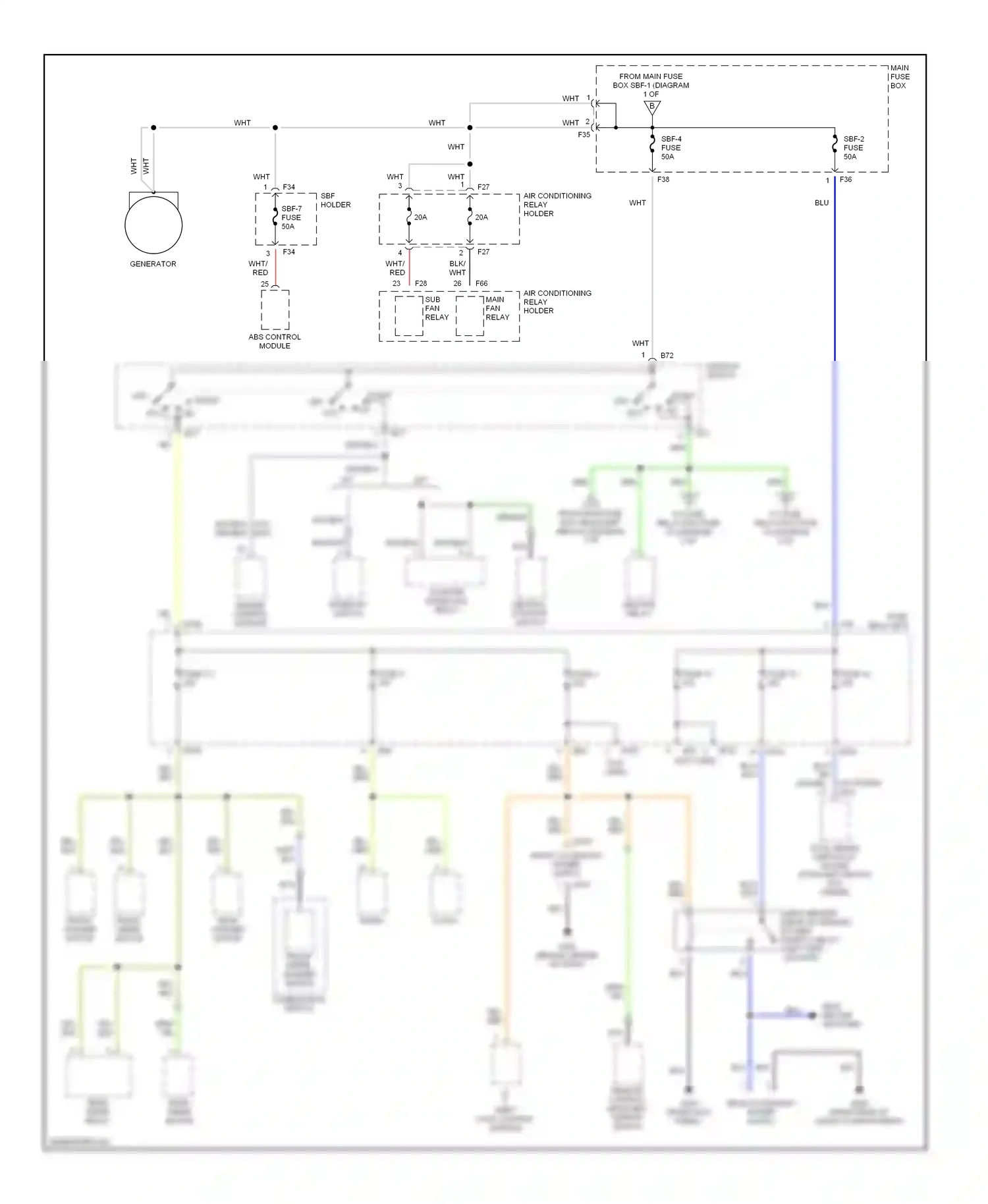 Wiring diagram off on for Subaru Forester SF (1997-2000) (1 of 1)