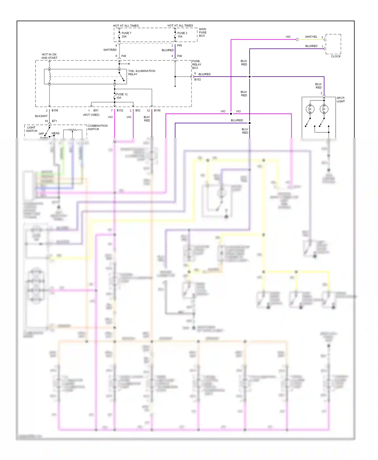 Wiring diagram red for Subaru Forester SF (1997-2000) (6 of 21)