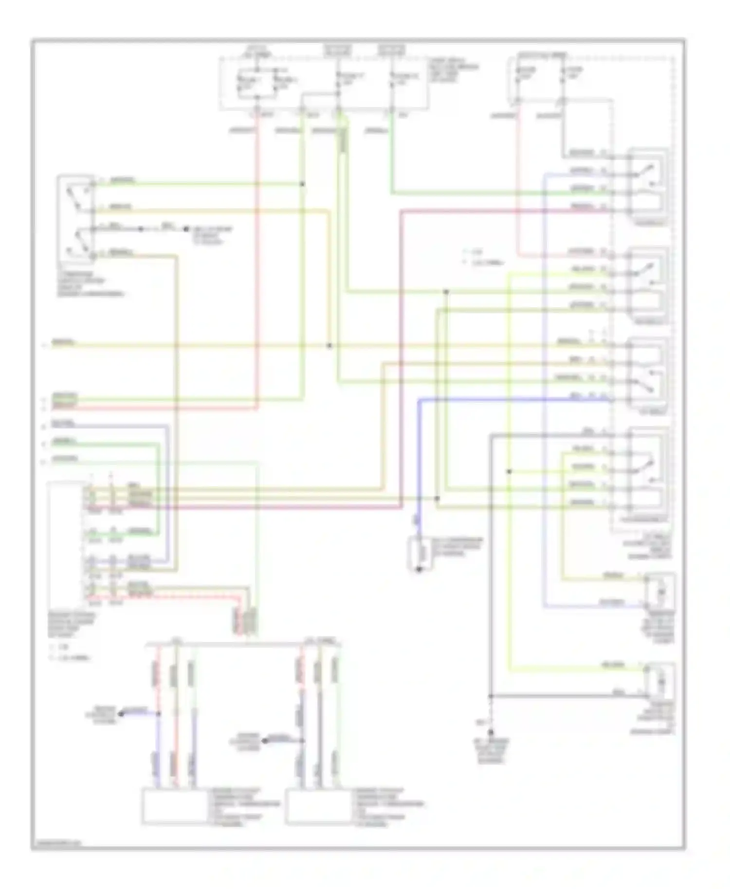 Forester Subaru SG facelift (2005-2008): Automatic a/c circuit (2 of 2)