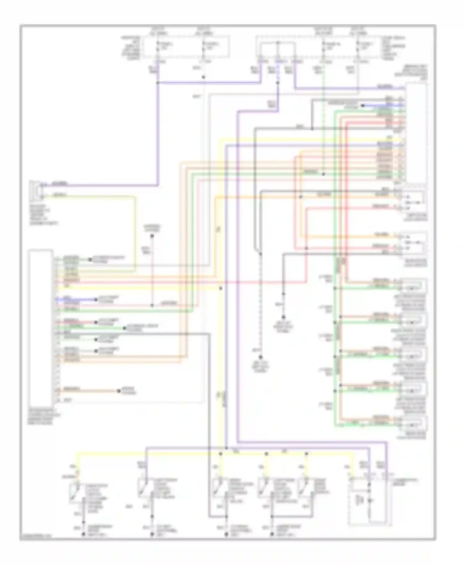 Forester Subaru SG facelift (2005-2008): Forced entry circuit