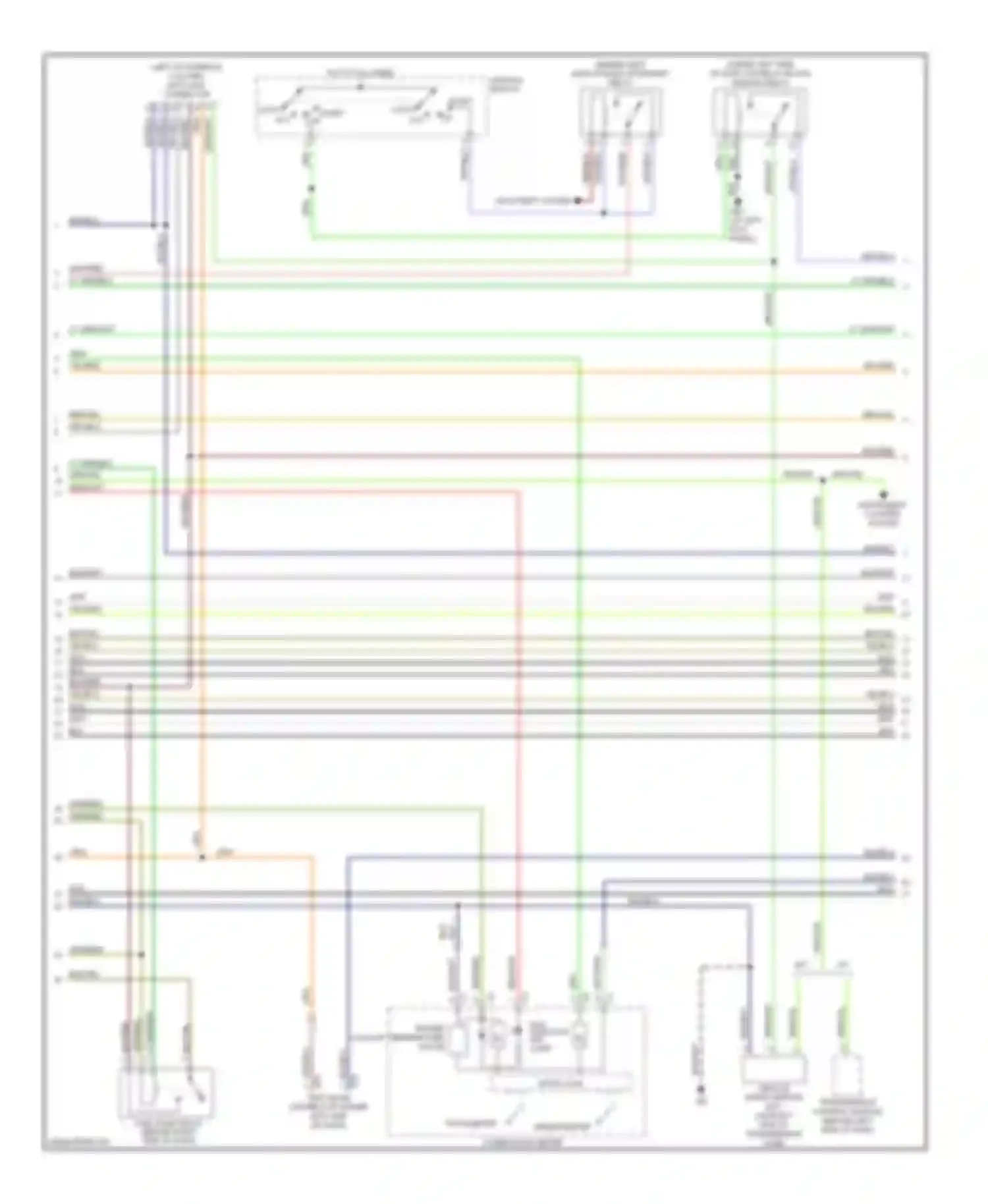 Forester Subaru SG facelift (2005-2008): Wiring diagram engine performance 2.5l (2 of 4)
