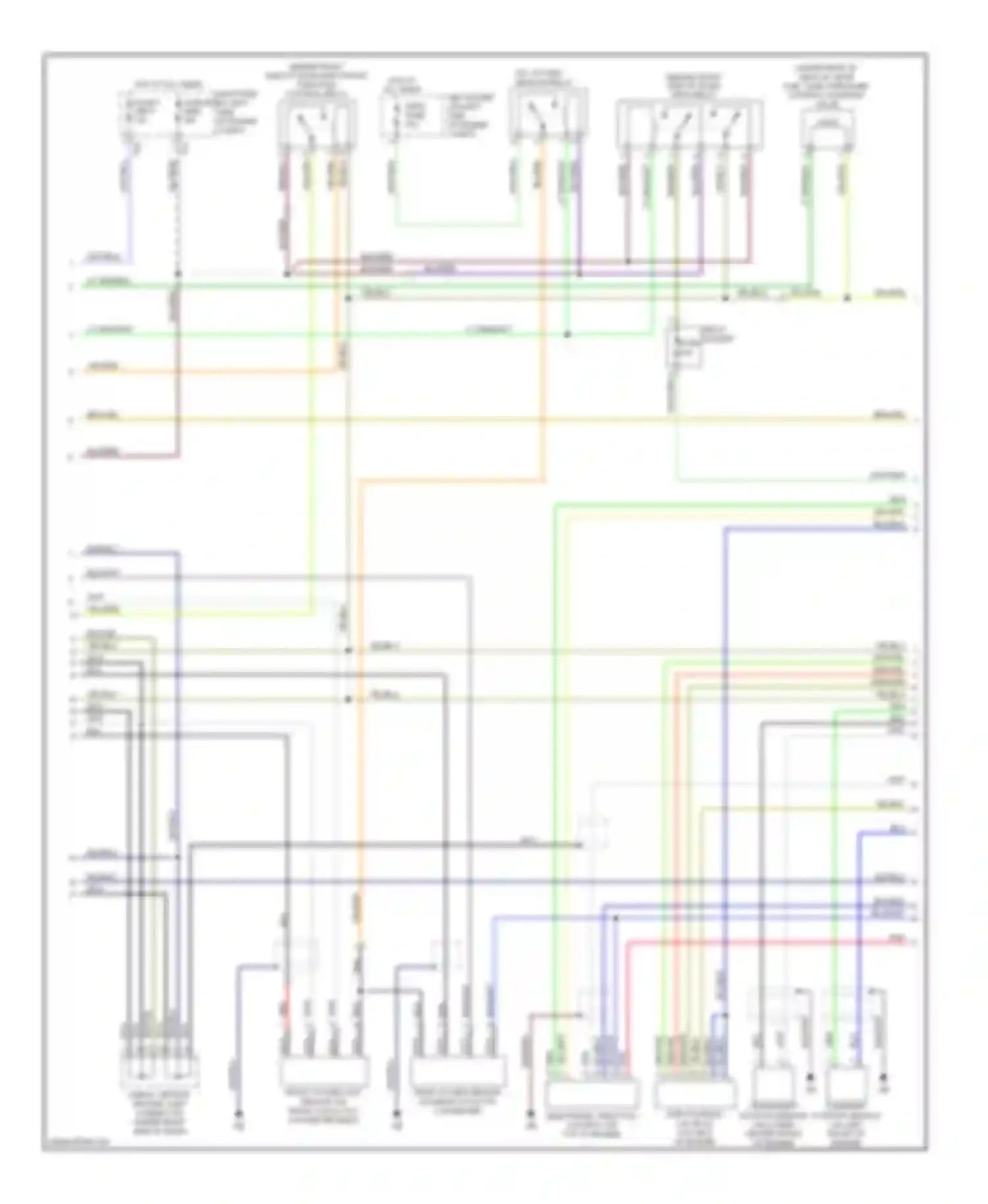 Forester Subaru SG facelift (2005-2008): Wiring diagram engine performance 2.5l (3 of 4)
