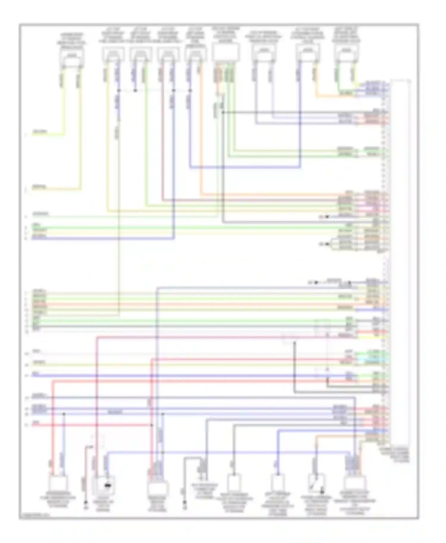 Forester Subaru SG facelift (2005-2008): Wiring diagram engine performance 2.5l (4 of 4)