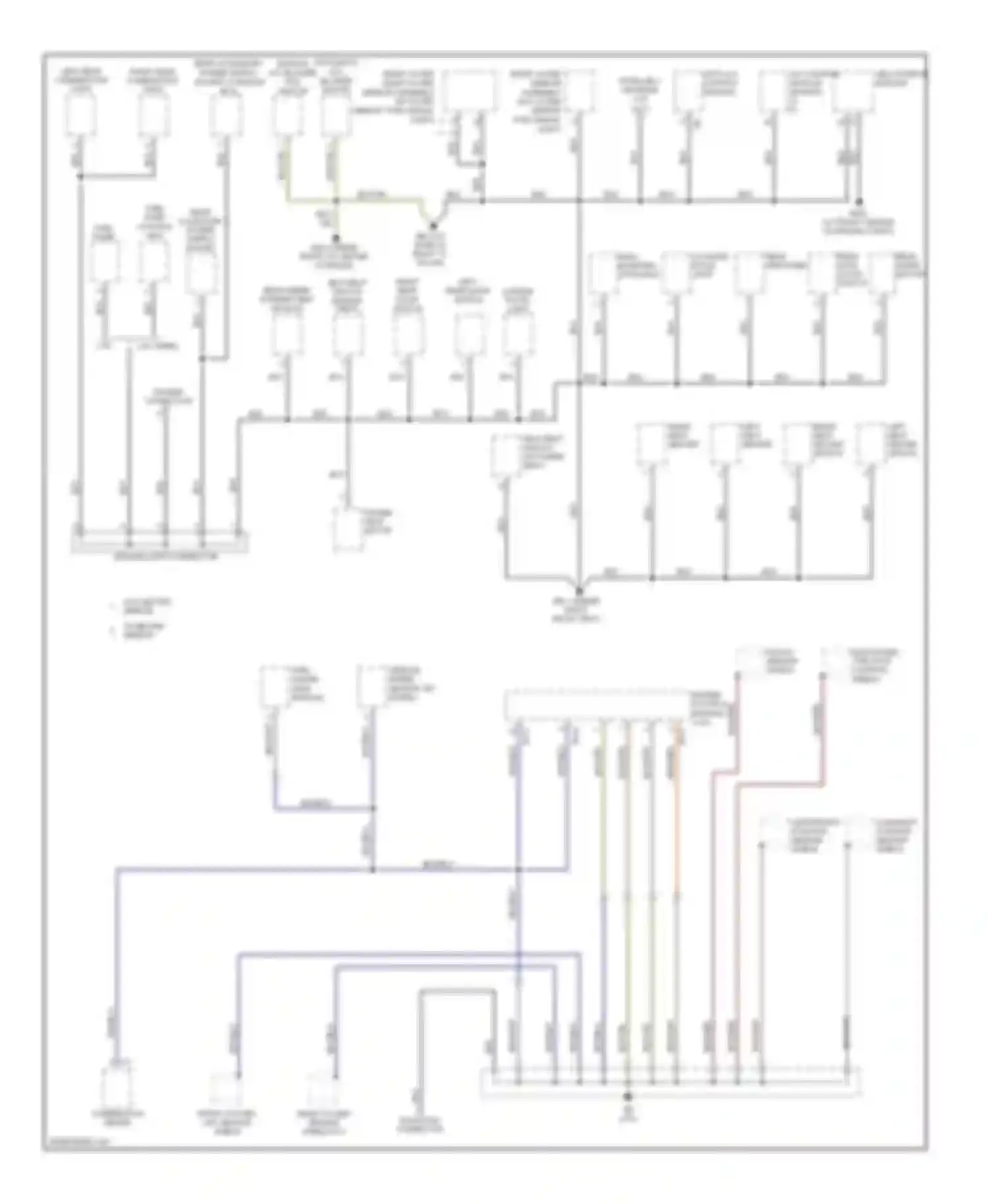 Forester Subaru SG facelift (2005-2008): Ground distribution circuit (2 of 3)