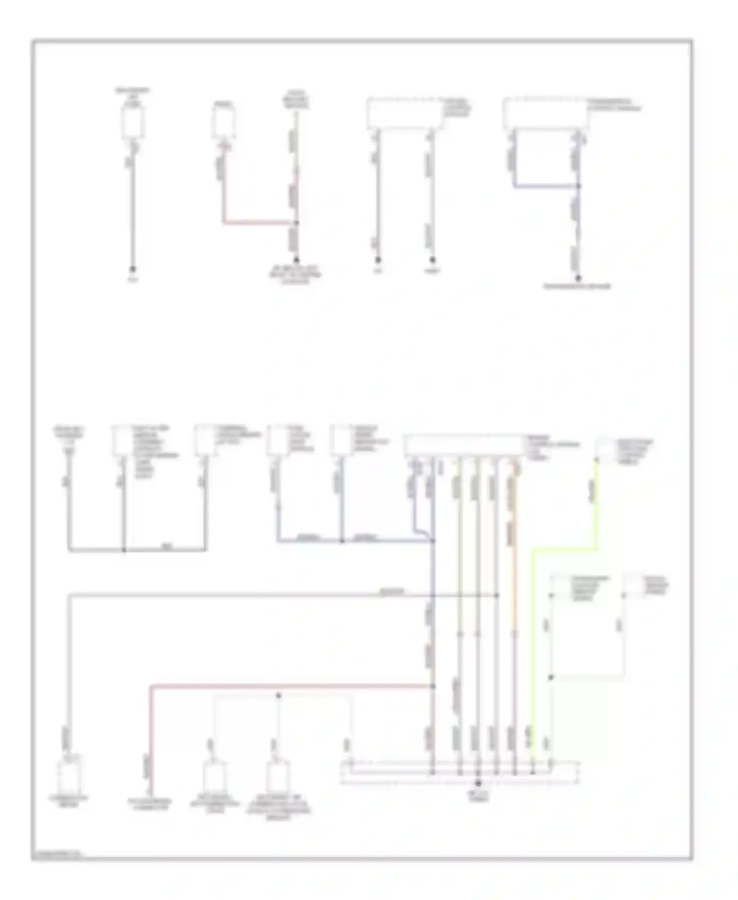 Forester Subaru SG facelift (2005-2008): Ground distribution circuit (3 of 3)